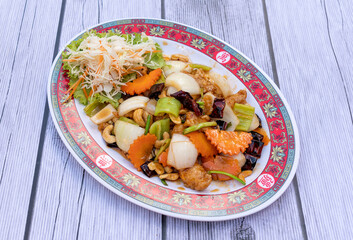 Thai Food Mixes of Fried Rice, noodles and soups