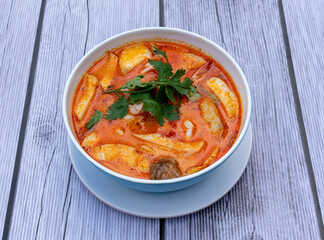 Thai Food Mixes of Fried Rice, noodles and soups