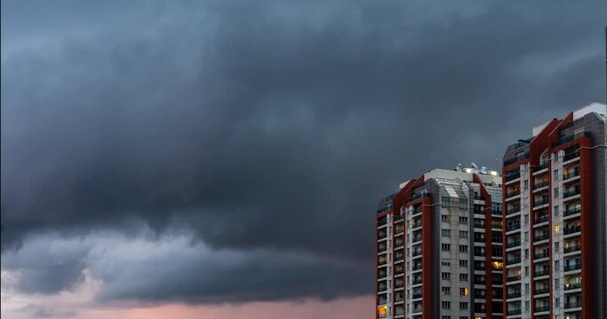 Time lapse of storm clouds in 4K ProRes 422 HQ codec
