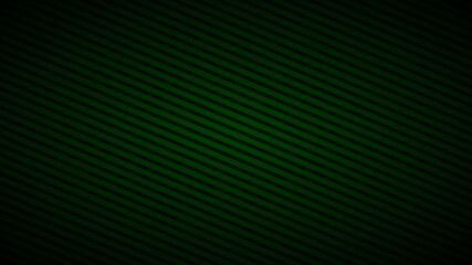 Abstract background of inclined stripes in dark green colors