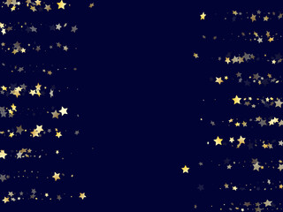 Gold gradient star dust sparkle vector background.