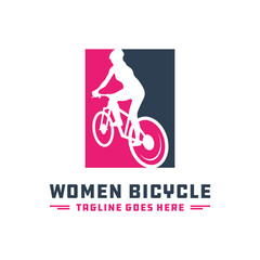 modern ladies bicycle logo