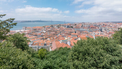 Fototapeta premium discovery of the city of Lisbon in Portugal. Romantic weekend in Europe.