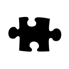puzzle symbol on white background.