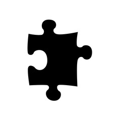puzzle symbol on white background.