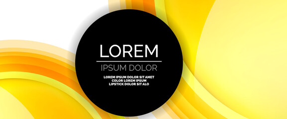 Circles and bubbles abstract background. Fluid liquid round shapes for web banner, app or poster