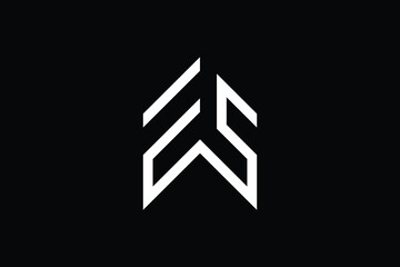 Minimal Innovative Initial ES logo and SE logo. Letter E S SE ES creative elegant Monogram. Premium Business logo icon. White color on black background