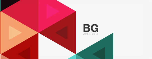 Mosaic triangle pattern abstract background for cover, banner, flyer and poster and other template