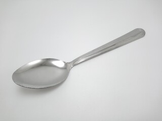 Stainless steel metal eating utensil spoon