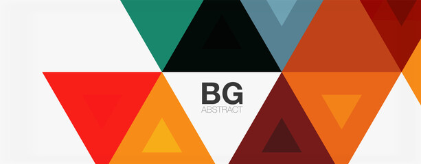 Mosaic triangle pattern abstract background for cover, banner, flyer and poster and other template