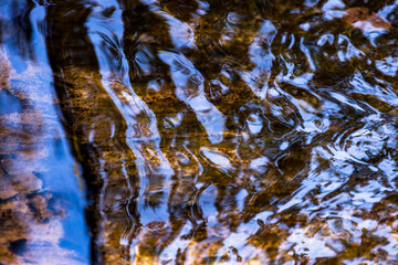 Abstract closeup of an water in a lake
