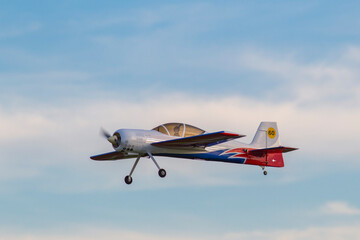 Fototapeta na wymiar model of airplane during training