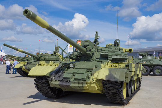 MOSCOW REGION, RUSSIA - JUNE 25, 2020: Medium tank T-55M on the international military forum "Army-2020"
