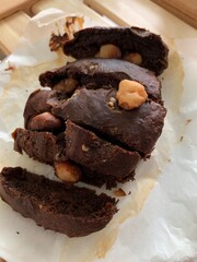 chocolate cake with nuts