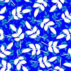 Leaves seamless pattern. Vector stock illustration eps10.