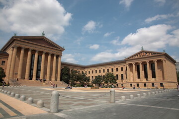 Fototapeta na wymiar View of Philadelphia Museum of Art during summer in Philadelphia Pennsylvania, USA
