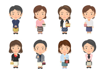 バッグを持つおしゃれな大人の女性