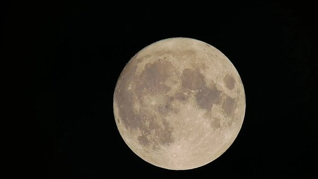 中秋の名月。十五夜。風無く静かな佇まい。月イメージ素材。2020年10月1日。ほぼ満月。月齢14.0