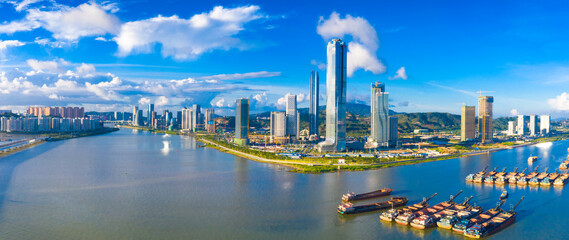 Obraz premium Landscape of Hengqin Free Trade Zone, Zhuhai City, Guangdong Province, China