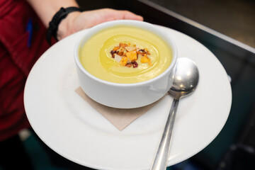 crema de verduras con puerro