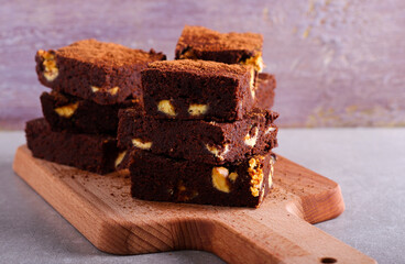 Brownies with white chocolate
