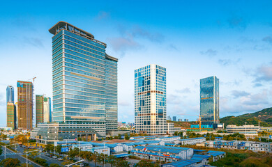 Landscape of Hengqin Free Trade Zone, Zhuhai City, Guangdong Province, China