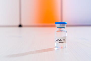 COVID Vaccine in glass vial