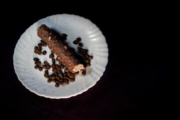 coffee beans in a cup