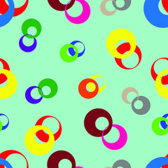 seamless pattern colorful irregular circles