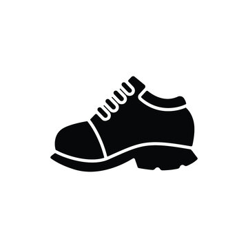 Kid shoe icon vector isolated on white, logo sign and symbol.	