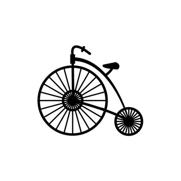 Steampunk bicycle icon