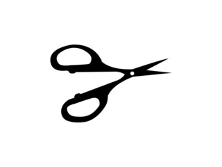 vector scissor isolated on white background