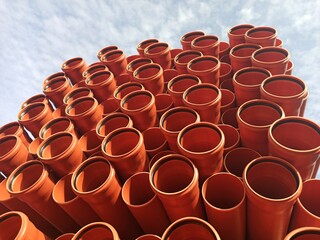 stack of pipes