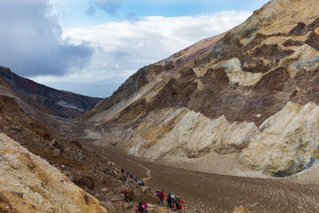 камчатка, тропа в каньоне вулкана Мутновский