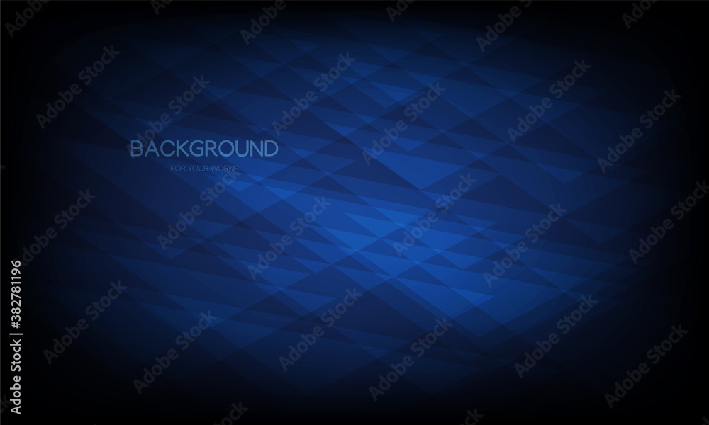 Poster dark blue abstract background with geometric composition. for use in all types of design work. vecto