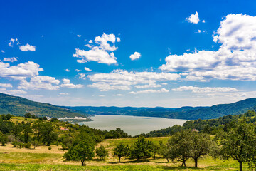 Greben hill by the Danube river in Serbia