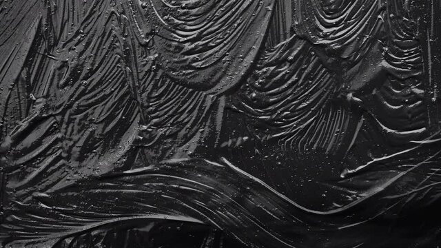 Paint strokes. Background texture. Painted black ink light box element.