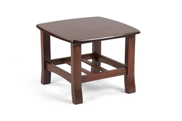 brown Coffee table on white background