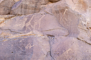 The rock paintings, dating back up to the Stone Age, Chad