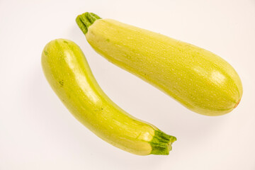 two zucchini, C. pepo subsp. pepo Vegetable Marrow Group