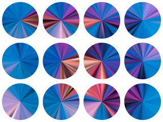 Obraz premium round metallic gradient ui button elements vector 