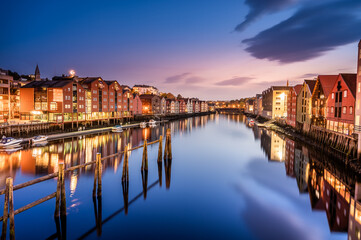 Famous tourist attractions in Trondheim, Norway
