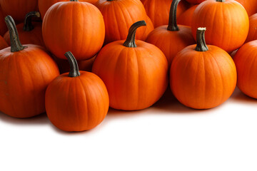 Heap of orange pumpkins