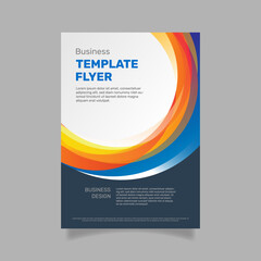 Business flyer abstract template. - Vector.