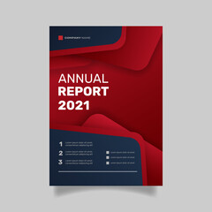 Abstract annual report template. - Vector.
