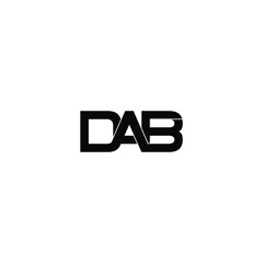 Obraz premium dab letter original monogram logo design