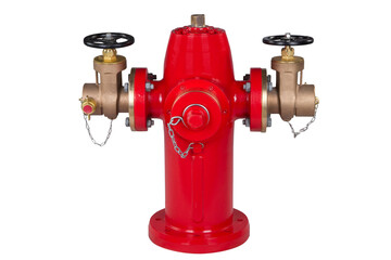 Fire valve on white background