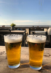 A good rest at end of day in front of sea in Zandvoort