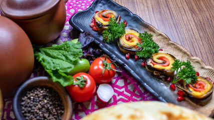 Vegetable organic snack close up