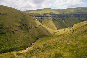 Fototapeta na wymiar The spectacular views of Drakensberg